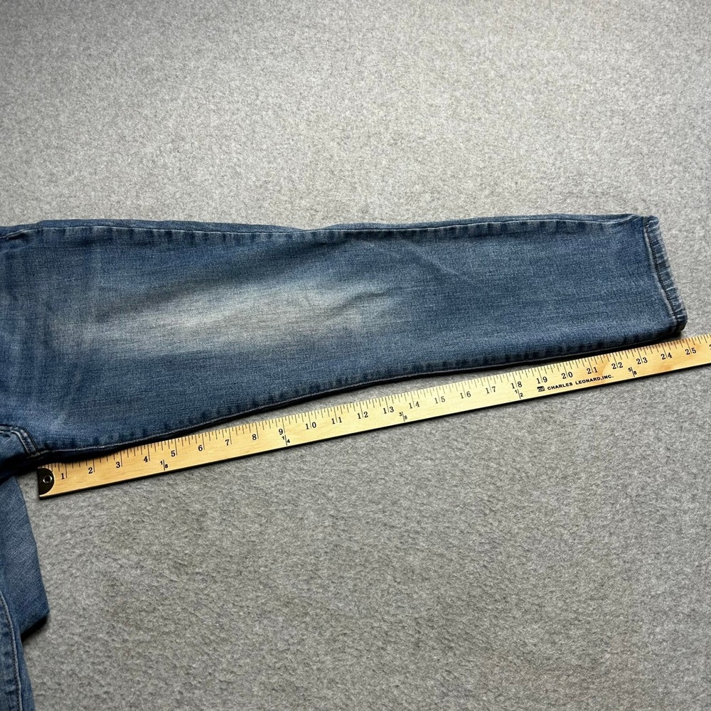 Lucky Brand Bridgette Crop Jeans Womens 10/30 Blue Cotton High Rise Button Fly - Picture 14 of 15